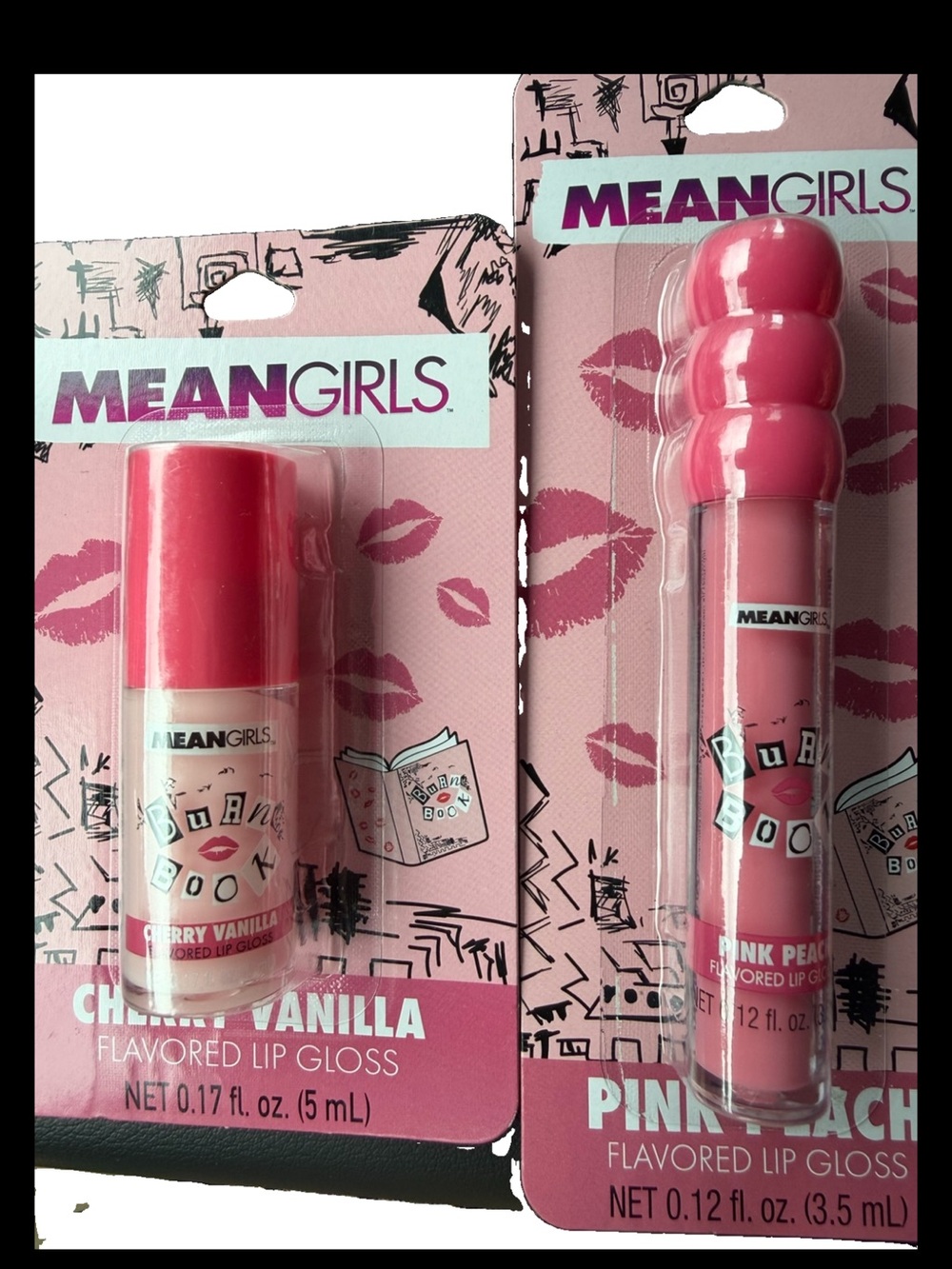 Mean Girls Burn Book Flavored Lip Gloss Lip Gloss Set NWT